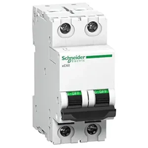 Schneider Electric ACT 9 32A 2 Pole MCB Miniature Circuit Breaker (Multicolour, ACT 9 'C' CURVE)