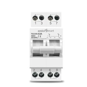 amiciSmart Dual Power Manual Control Transfer Switch, 63A (Single Phase)