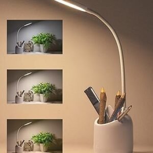 WEIRD WOLF 3 Colour Mode LED Study/Table/Desk Lamp with Pen Holder, 6 Month Warranty(Plastic, White, Pack of 1)