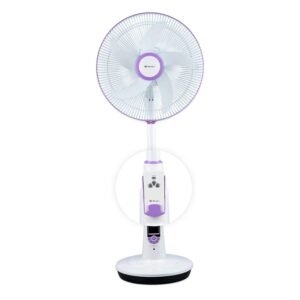 Bajaj Nuvo 400 MM Table Cum Pedestal Fan For Home | Silent BLDC Motor | Remote Control Operation | 2 Yrs Warranty 【Plum Purple】