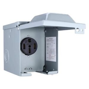 Lyla Rv Power Outlet Panel Box Electrical Receptacle Panel 50Amp Nema 14 50R
