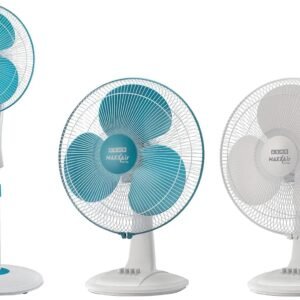 USHA Maxx Air Ultra 400MM Pedestal Fan (Light Blue) - Aerodynamically Designed Blades, 70 CFM, 1350 RPM, Tabletop, Indoor Use