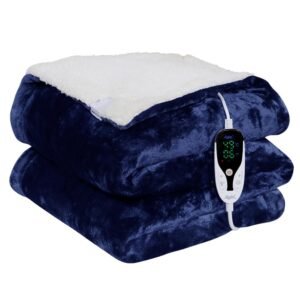 Warmland® BIS Certified ISI Mark Approved Platinum Range Digital Electric Bed Warmer/Blanket/Throw|60"X90" - Single| |1 to 12 Hr Auto/Manual Cutoff | Digital Display Temp...(Pack of 5)